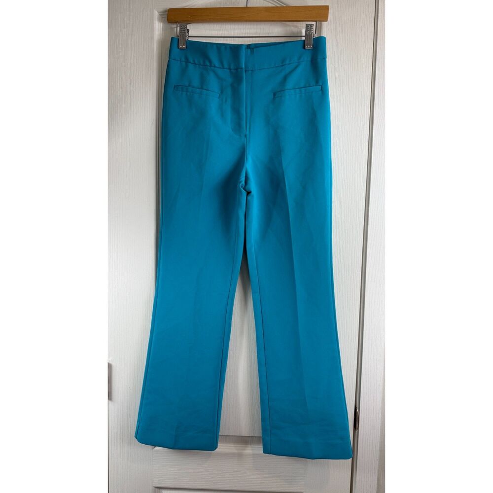 Sandy & Sid Women's Turquoise Blue Dress Pants Polyester Spandex Size 4